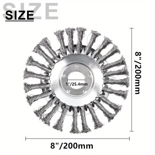 Lawn Trimmer Head Steel Wire Wheel Brush Replacement Part
