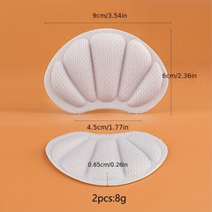 1pair Sneaker Heel Stickers Self-adhesive Half size, Small Shoe Heel Grips
