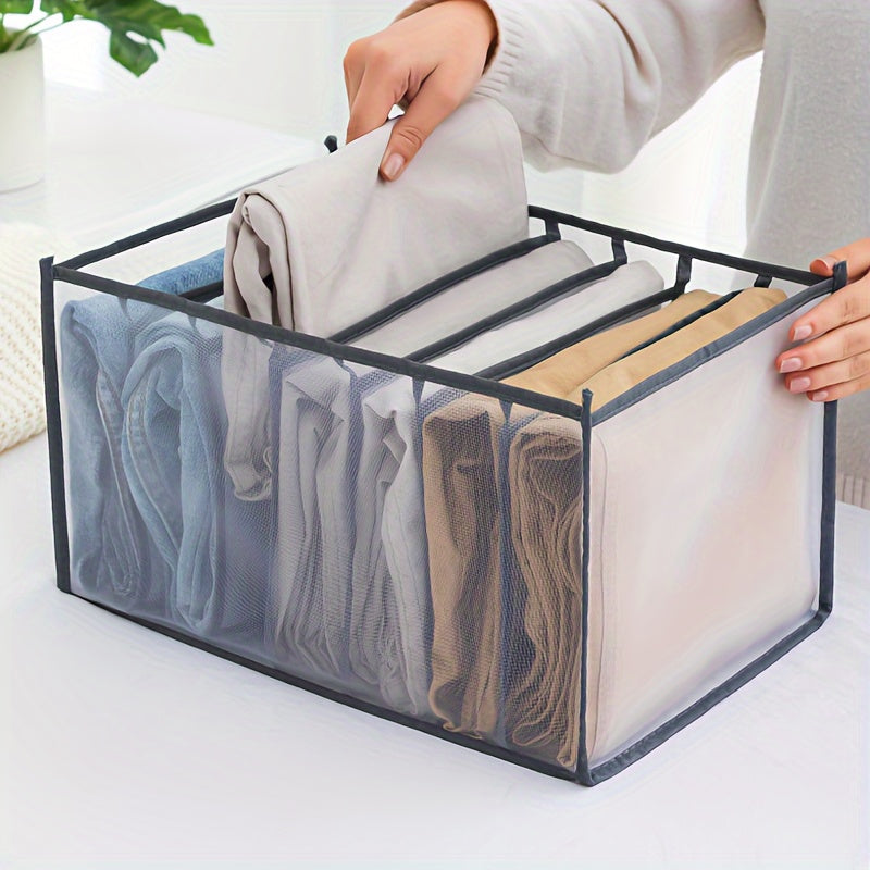 Wardrobe Closet Clothes Organizer Storage Basket for Pants Jeans Shirts