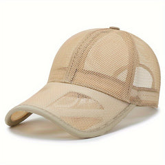 Mesh Breathable Baseball Cap Outdoor Solid Hat Summer Holiday
