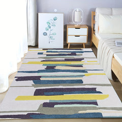 Fluffy Faux Wool Area Rug Modern Contemporary Carpet Non-slip Soft Comfortable