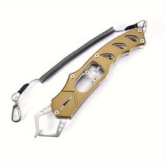 Portable Stainless Steel Fishing Pliers with Hand Rope