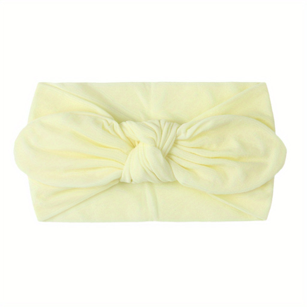 Cartoon Bow Soft Nylon Headband for Baby Girls