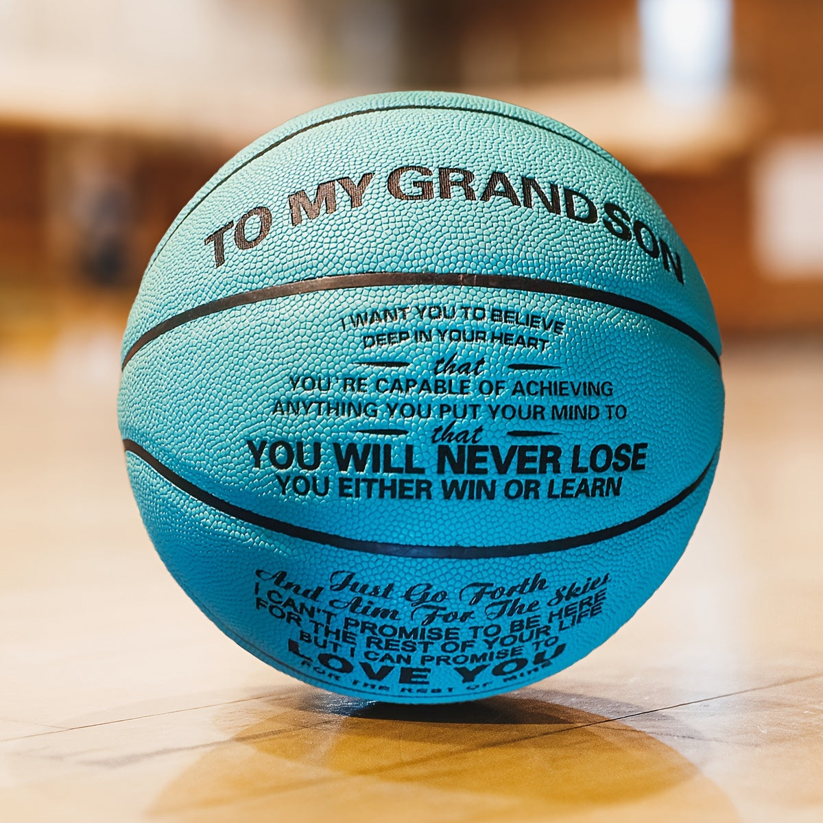 Size 7 Basketball Gift For Grandson - Includes Pump