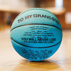 Size 7 Basketball Gift For Grandson - Includes Pump
