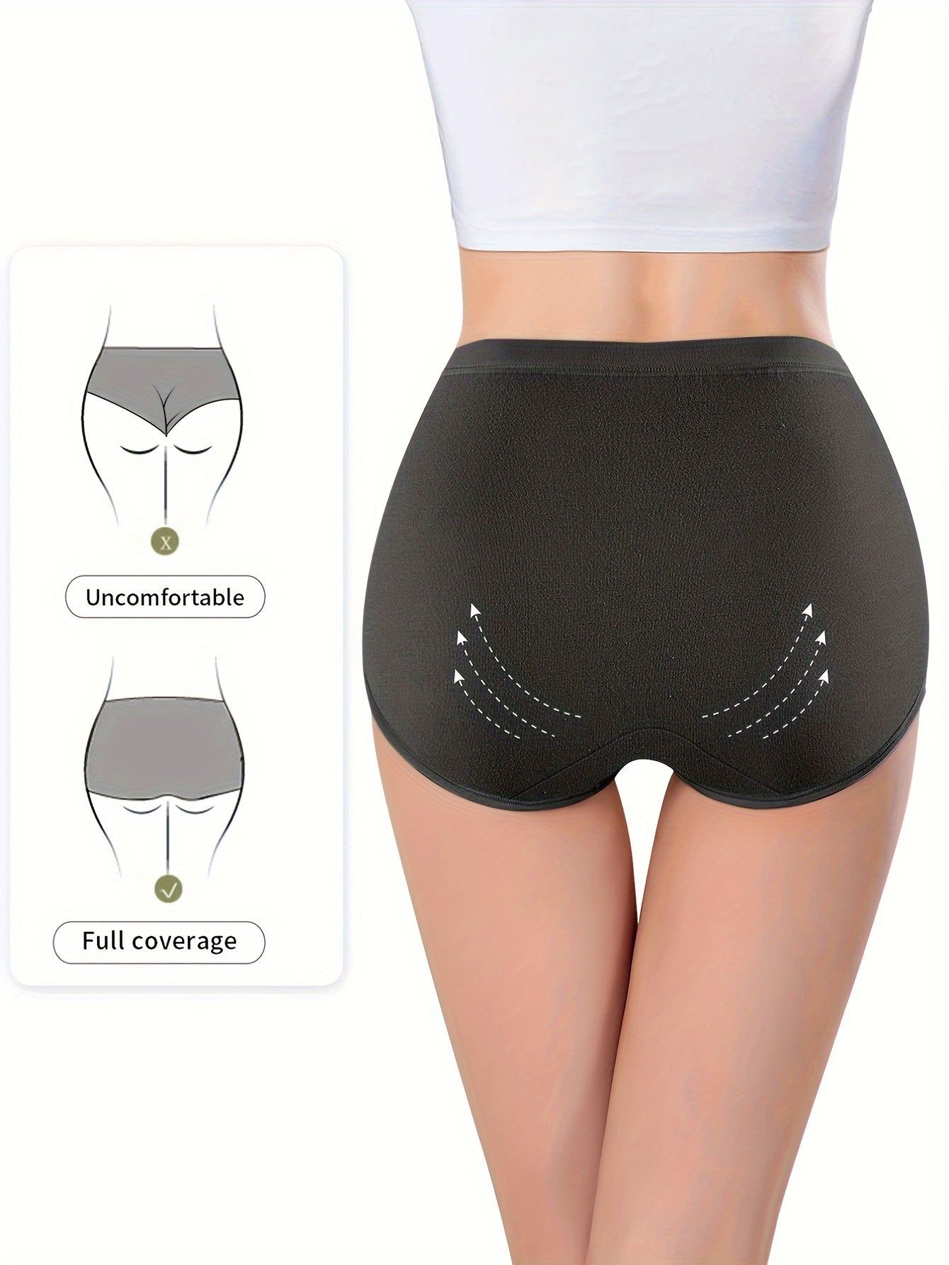 4pcs Floral Pattern Briefs Stretchy Intimates Panties Women's Lingerie