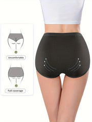 4pcs Floral Pattern Briefs Stretchy Intimates Panties Women's Lingerie