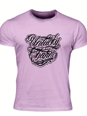 Men's Unlucky Charm Print T-shirt for Summer Outdoor