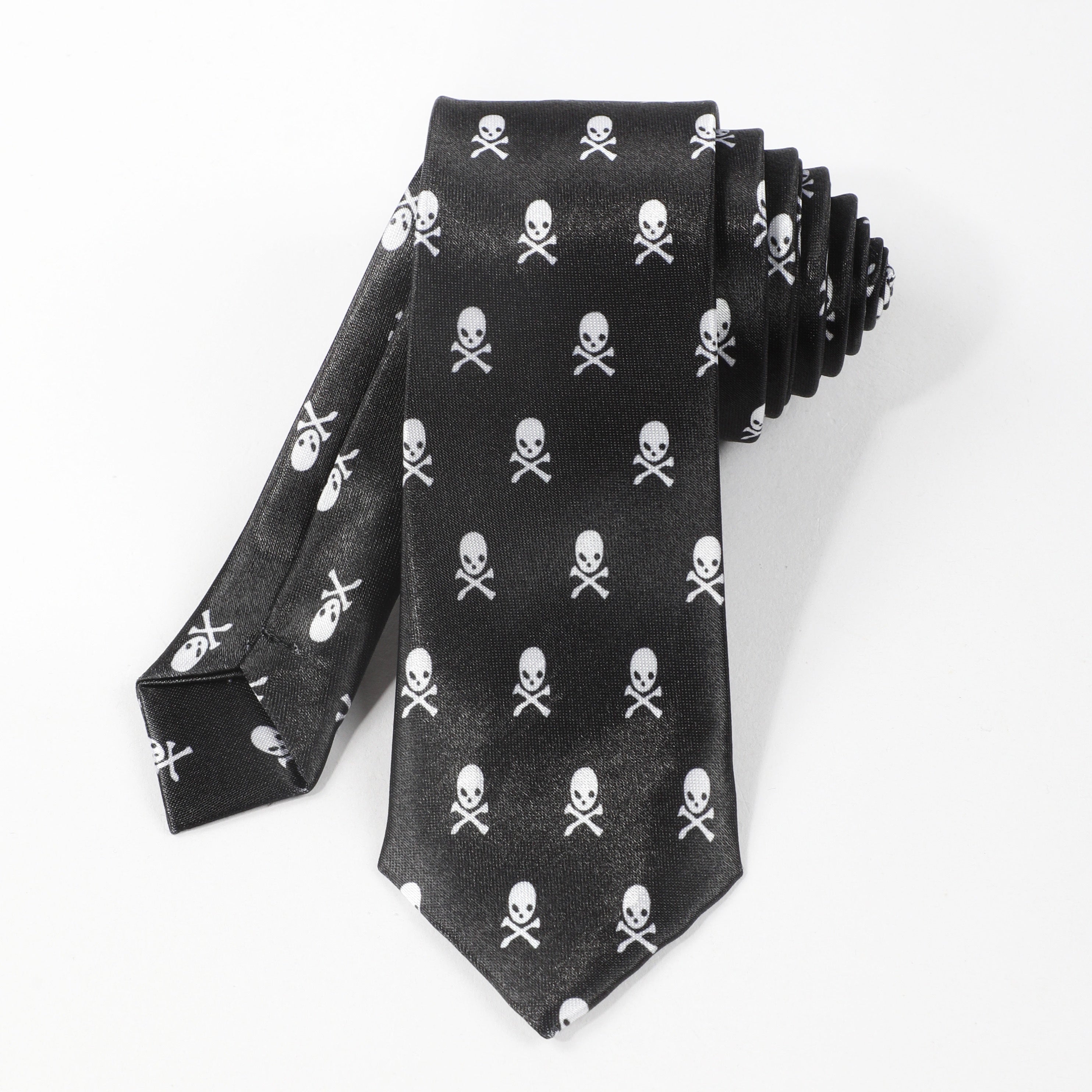 Classic Skull Pattern Tie For Men