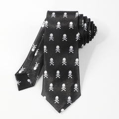 Classic Skull Pattern Tie For Men