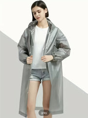 Waterproof Hooded Rain Poncho for Outdoor Activities