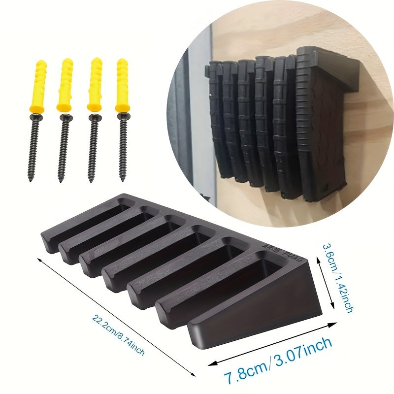 ABS 6X Standard PMAG Wall Mount Magazine Rack Family Storage