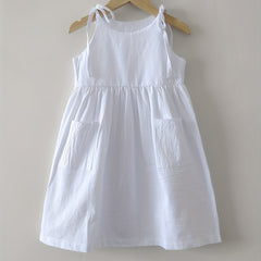 Summer Cami Dress with Side Pocket for Girls