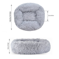 Soft Plush Washable Pet Bed for Kittens