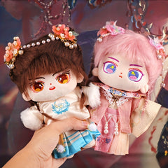 Cotton Doll Antique Clothing Lady Suit - Charm Details