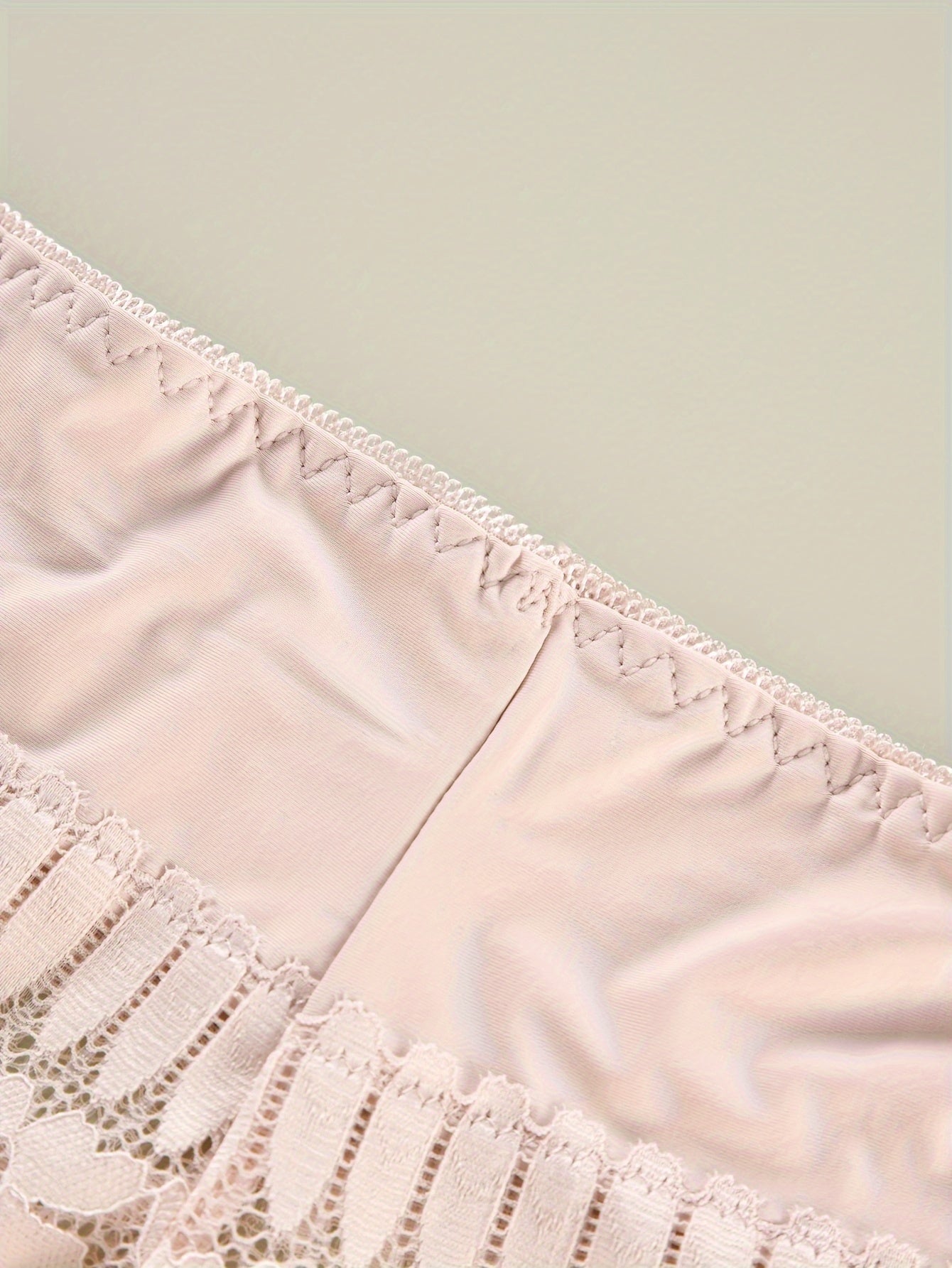 3 Pack Plus Size Panties Set Women's Plus Floral Lace Wide Waistband