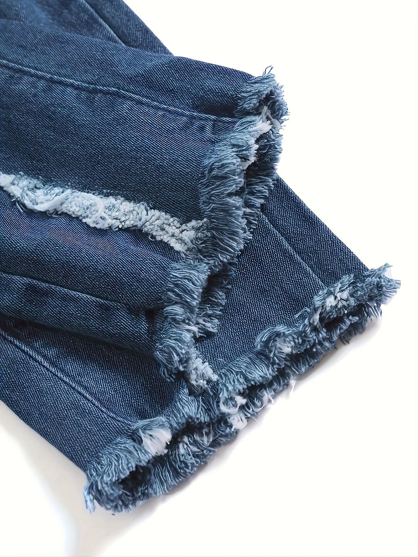 Ripped Elastic High Rise Skinny Jeans