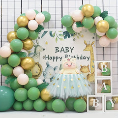 100pcs Olive Green Balloons for Birthday Baby Shower Wedding