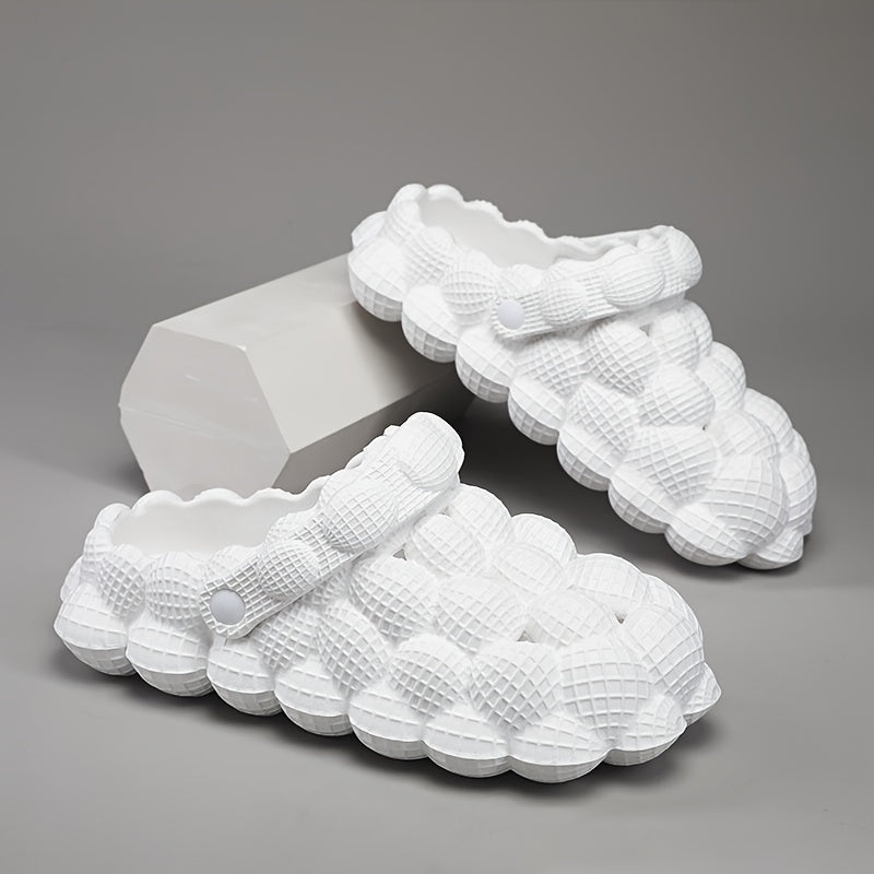 Men's Massage Bubble Slides Non-Slip Spa Slippers