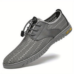 Men's Lightweight No Tie Athletic Shoes with Ventilation Holes
