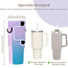 Water Bottle Cover Insulator Sleeve with Strap for Outdoor Sports