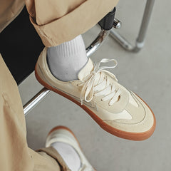 Men's Retro Colorblock Lace Up Skate Shoes