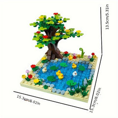 Farm Series Small Animal Duck Building Blocks Yellow Duck City Farm