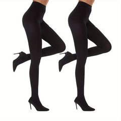 2 Pack Slim High Waist Opaque Tights Women's Stockings