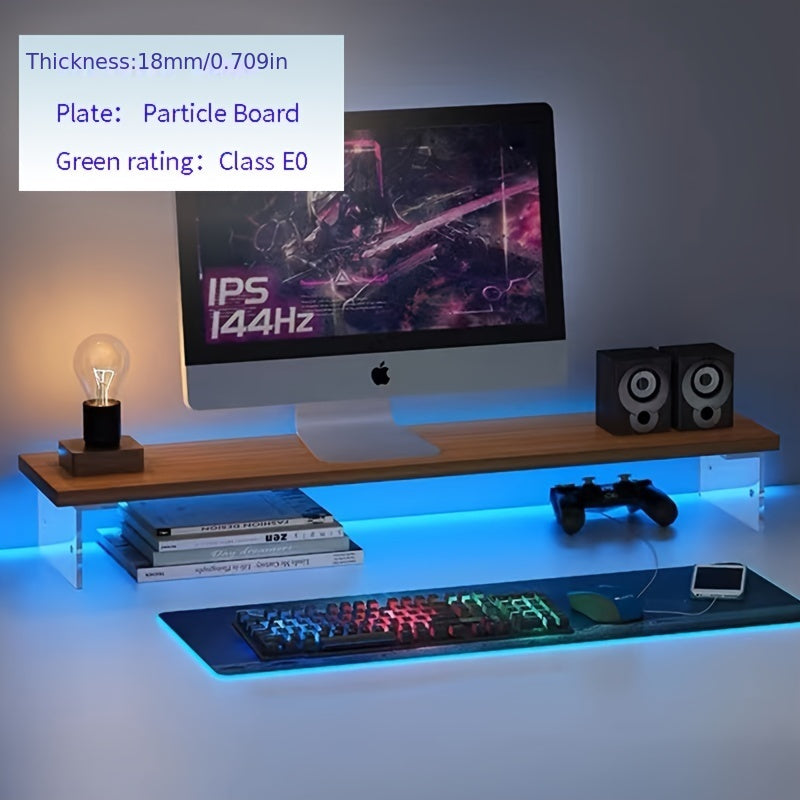 Desktop Raised Storage Rack Acrylic Bracket Monitor Heightening Desktop Storage