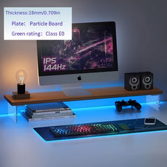 Desktop Raised Storage Rack Acrylic Bracket Monitor Heightening Desktop Storage