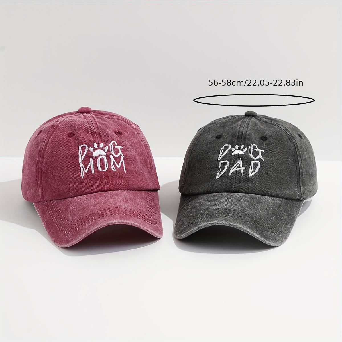 2pcs Mens Embroidered Baseball Cap Cartoon Sun Hat For Outdoor