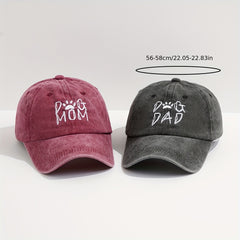 2pcs Mens Embroidered Baseball Cap Cartoon Sun Hat For Outdoor