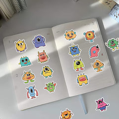 60pcs Little Monster Series Graffiti Stickers DIY Waterproof Sticker Pack