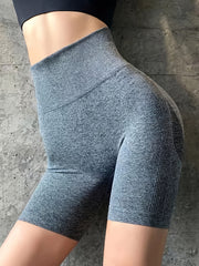 Women's High Waist Yoga Shorts - Breathable Running Fitness Biker Shorts