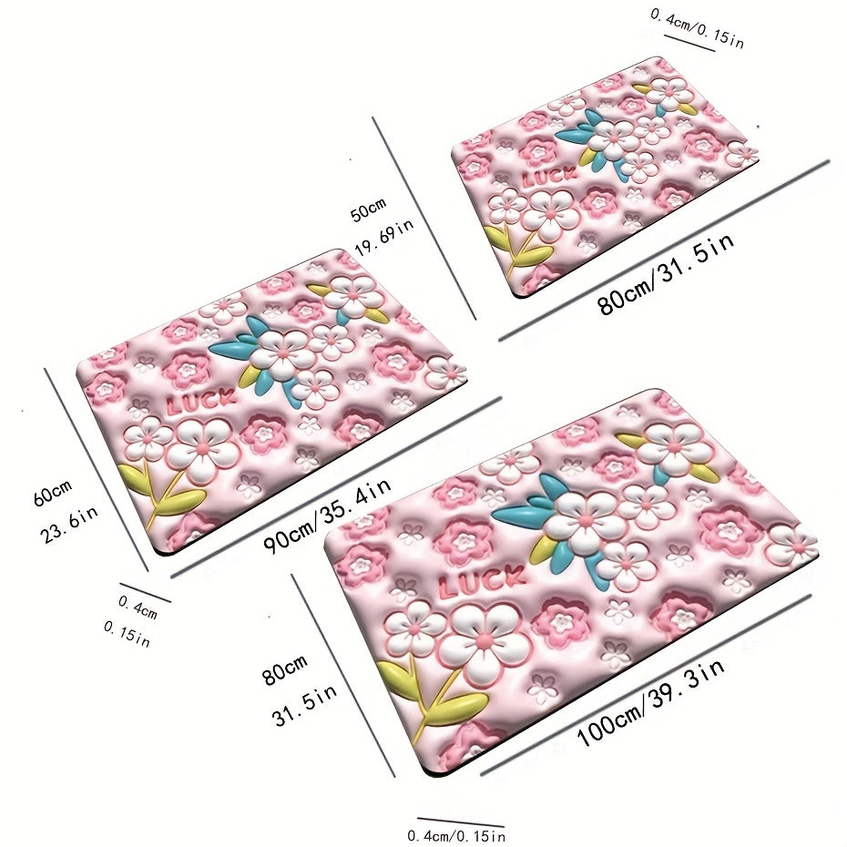 3D Diatom Mud Room Decor Carpet Non Slip Home Floor Mat