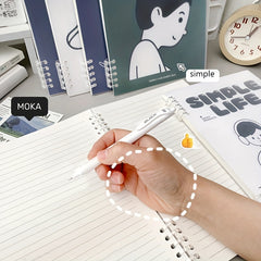 Spiral Notebook 9.8x6.7 Plastic Hardcover College Ruled 60 Sheets