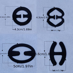 4pcs Invisible Bra Strap Clips Non slip Buckles for Braless Look
