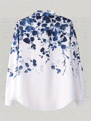 Floral Print Long Sleeve Blouse