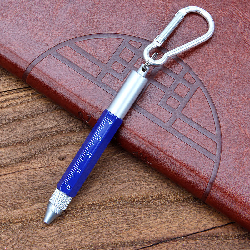 Mini 6-In-1 Tool Pen Touch Screen Ruler Level Screwdriver