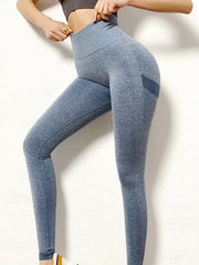 High Waist Tummy Control Yoga Pants Solid Cropped Leggings