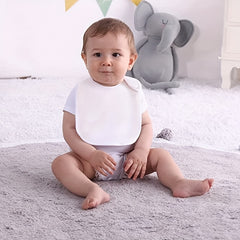 5pcs Organic Cotton Baby Bibs Adjustable Machine Washable