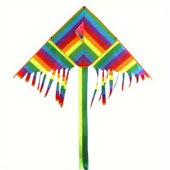 Rainbow Triangle Kite for Outdoor Fun