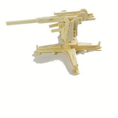 3D Wooden Puzzle Toy Military Tank Vehicle Animals Model Set