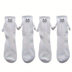 Couple Holding Hands Sweat-absorbing Cotton Socks