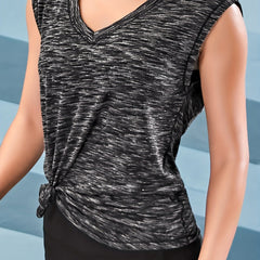 Women's Breathable Sleeveless Yoga Top for Running and Fitness