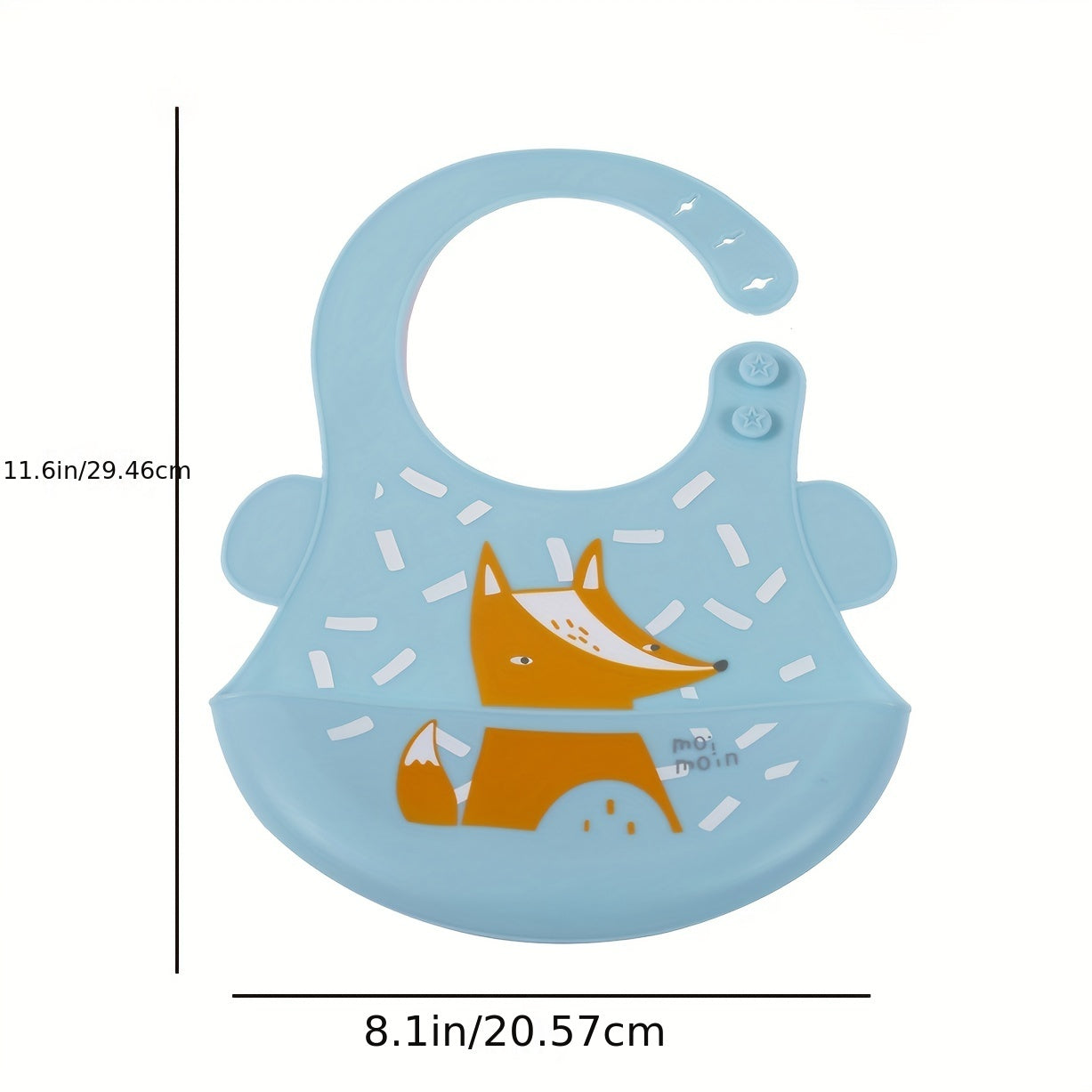 Adjustable Silicone Bib for Infants, Boys and Girls