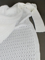 Solid Knitted Cut Out Skirt for Beach & Vacation