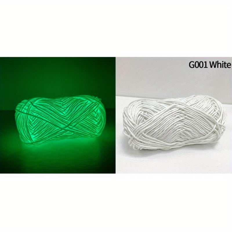 Glow In The Dark Luminous Chunky Yarn for Crocheting, Knitting 2mm