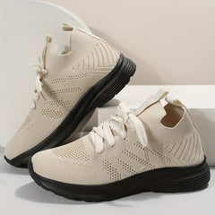 Women's Shock Absorbing Running Shoes Thick Bottom Sneakers