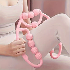 12-Wheels Yoga Massage Roller for Muscle Relaxation